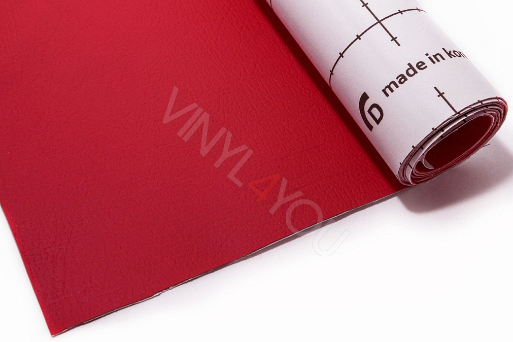 Экокожа самоклеящаяся красная Decoin (Корея)