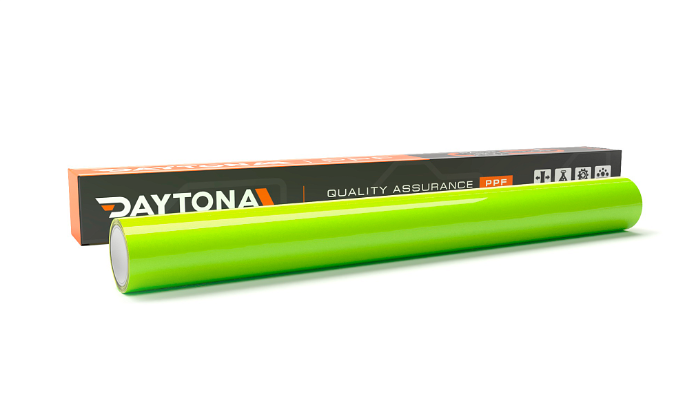 Глянцевая полиуретановая пленка Желтый Флуоресцент DAYTONA PPF S200 Fantasy Fluorescent Yellow